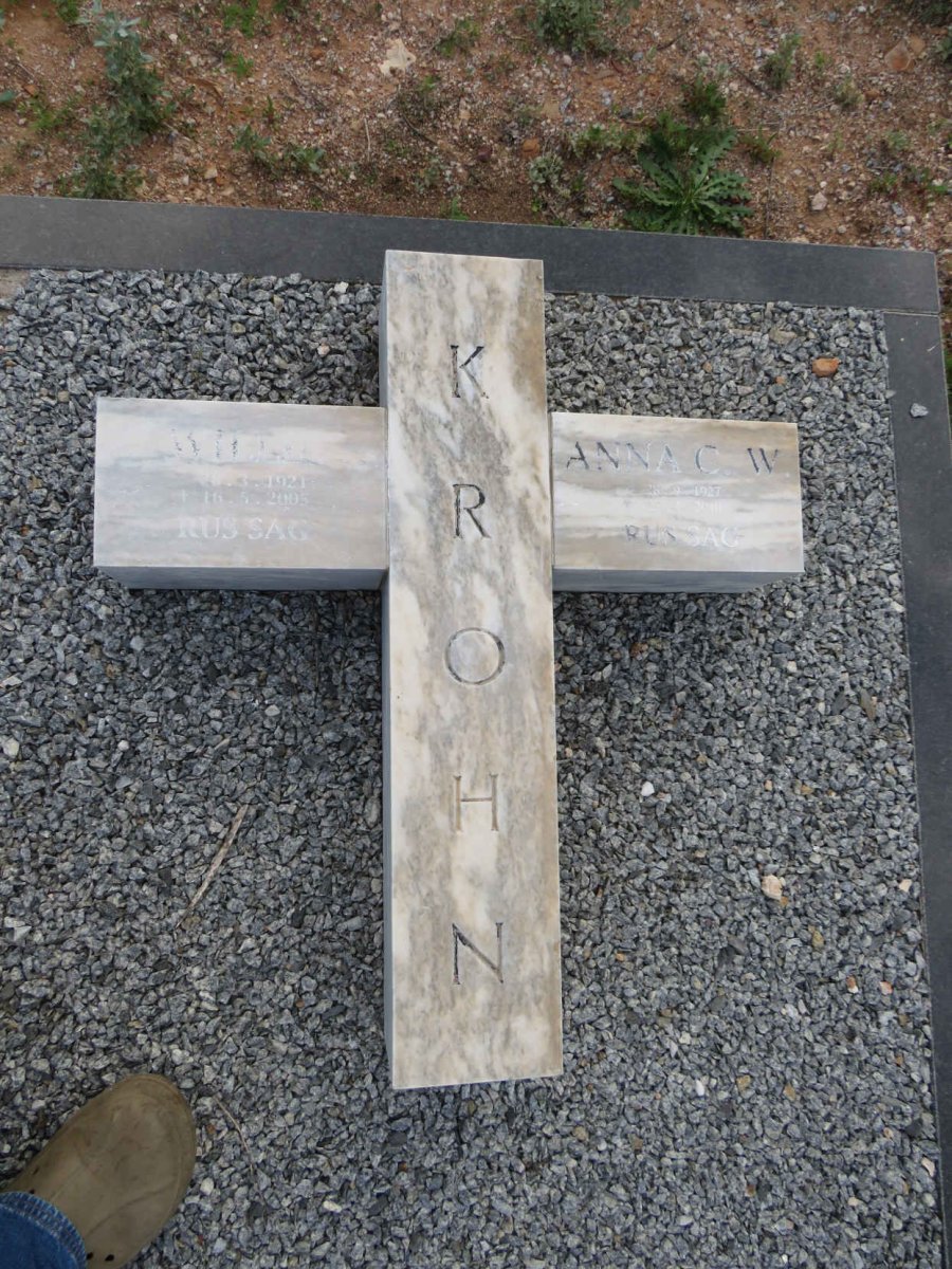 KROHN Willie 1921-2005 & Anna Cornelia Wilhelmina 1927-2010_1