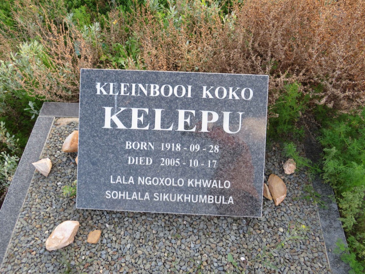 KELEPU Kleinbooi Koko 1918-2005