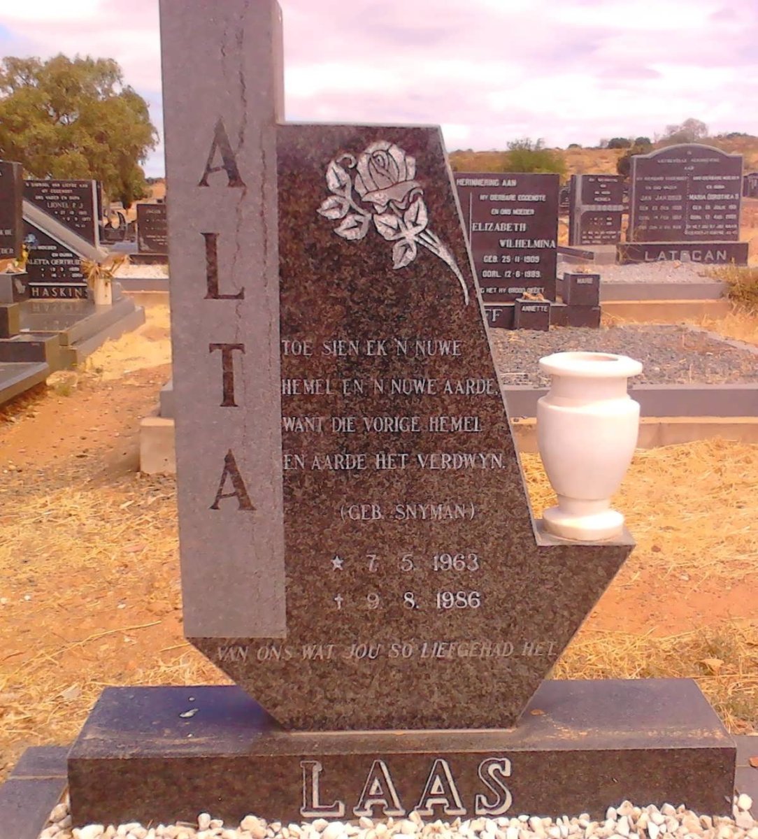 LAAS Alta nee SNYMAN 1963-1986