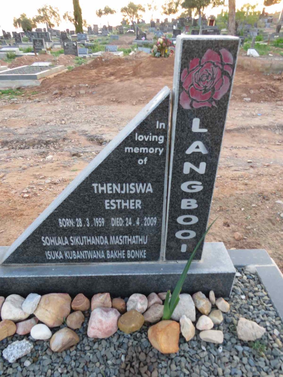 LANGBOOI Thenjiswa Esther 1959-2009