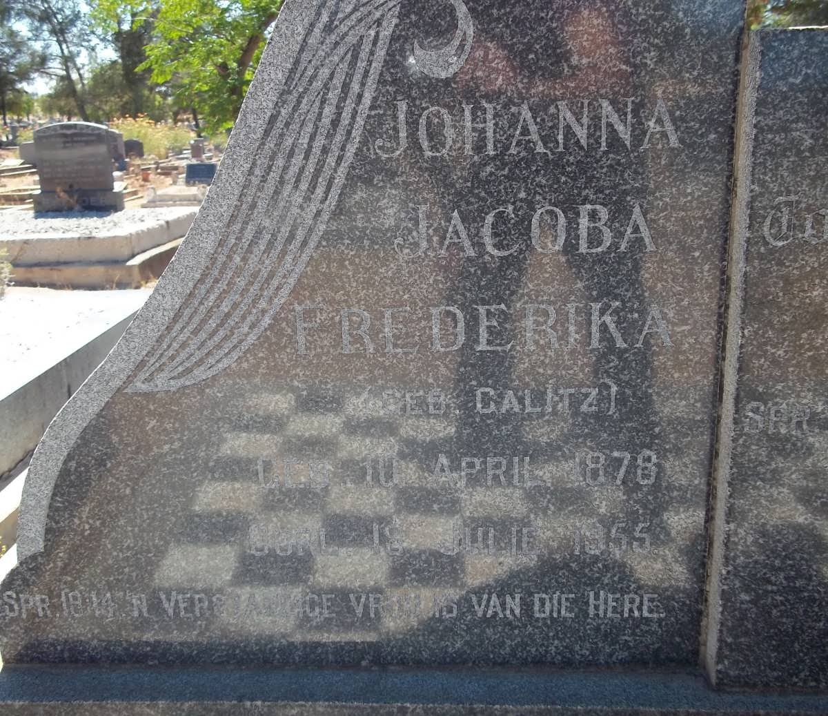 LANGENHOVEN Philip Hendrik Marthinus 1880-1954 & Johanna Jacoba Frederika CALITZ 1878-1955 _3