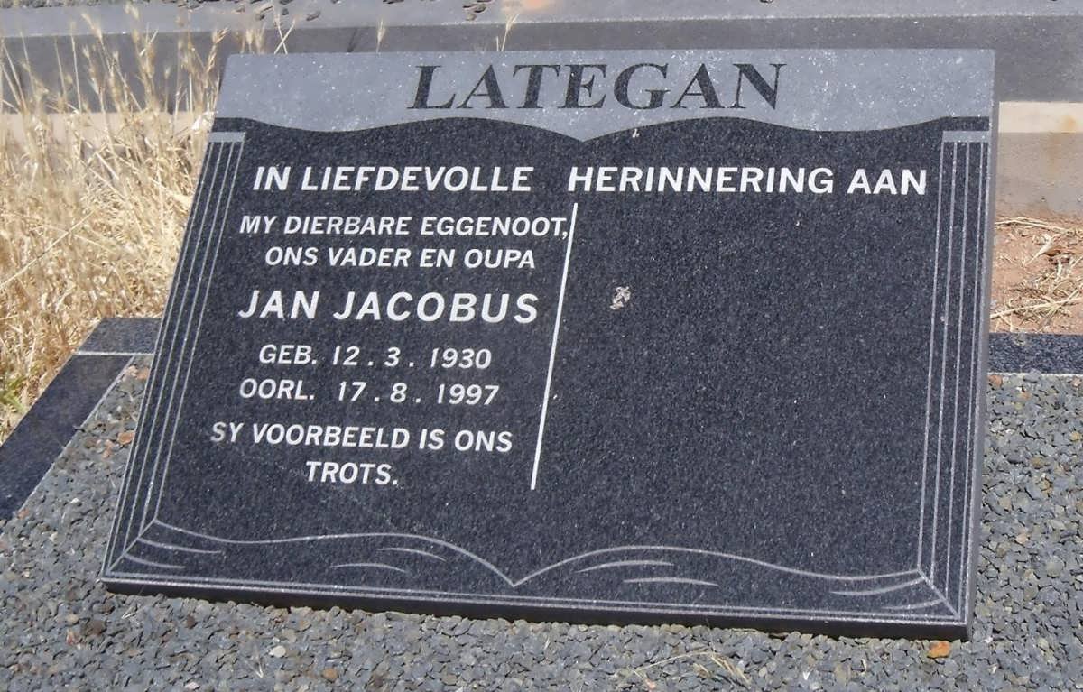 LATEGAN Jan Jacobus 1930-1997