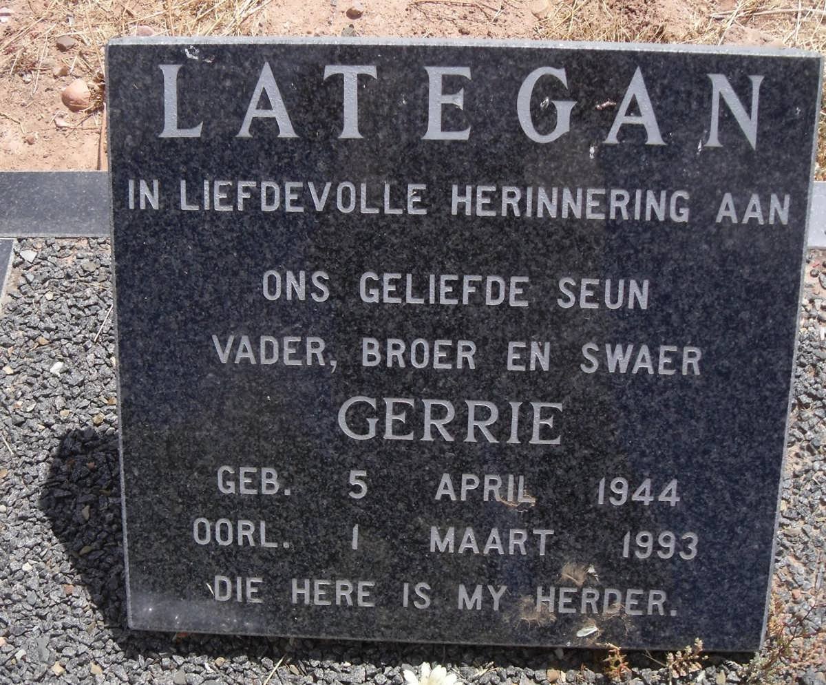 LATEGAN Gerrie 1944-1993