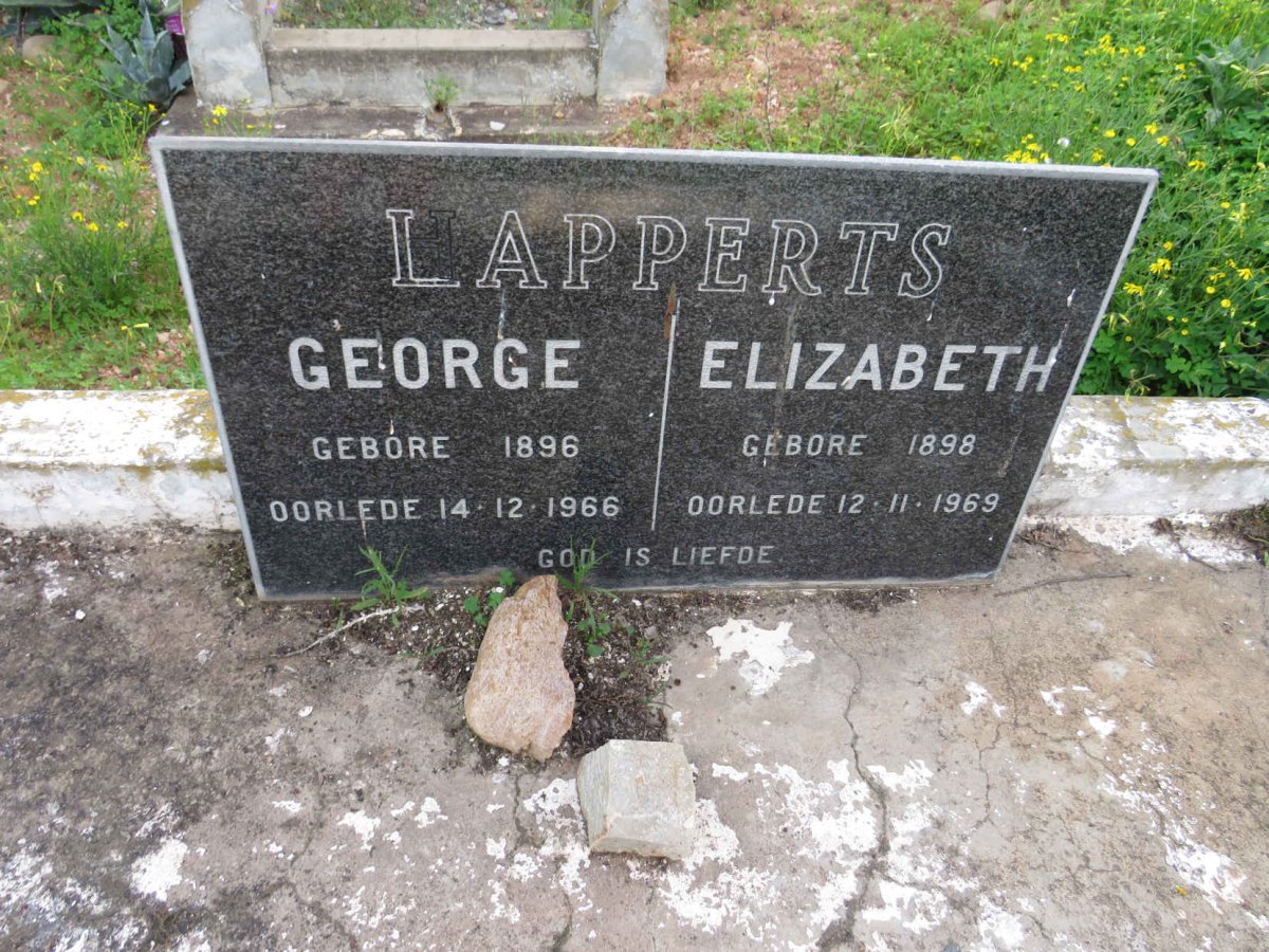 LAPPERTS George 1896-1966 & Elizabeth 1898-1969