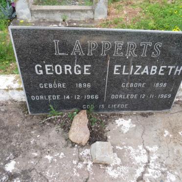 LAPPERTS George 1896-1966 & Elizabeth 1898-1969