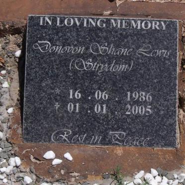 LEWIS Donovon Shane nee STRYDOM 1986-2005