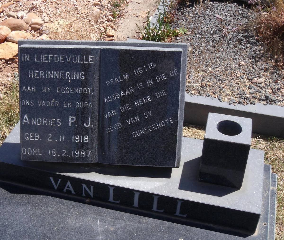 LILL Andries P.J., van 1918-1997