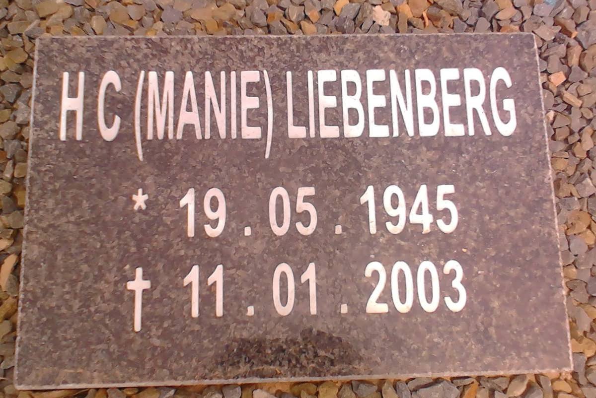 LIEBENBERG H.C. Manie 1945-2003