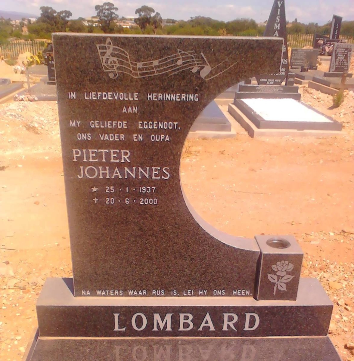 LOMBARD Pieter Johannes 1937-2000