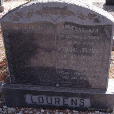 LOURENS Wynand Johannes 1907-1962