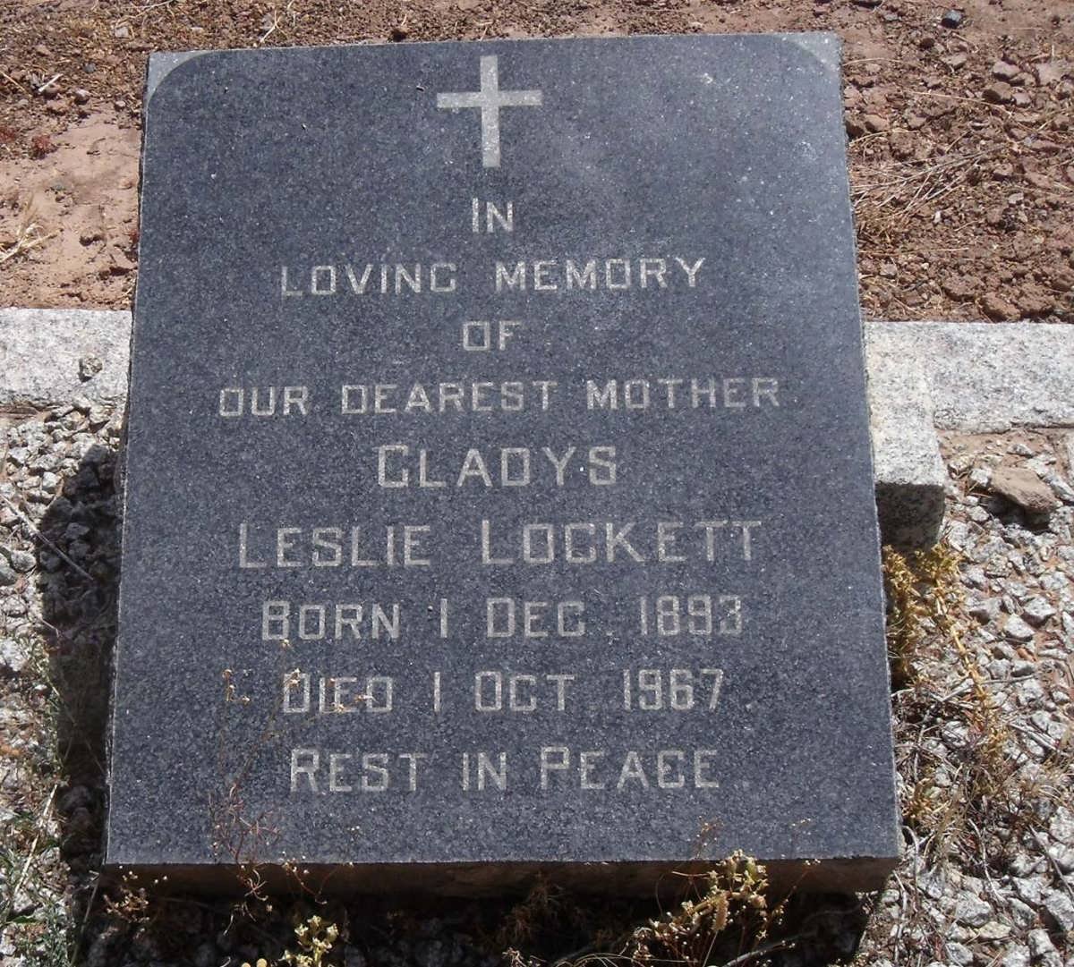 LOCKETT Gladys Leslie 1893-1967