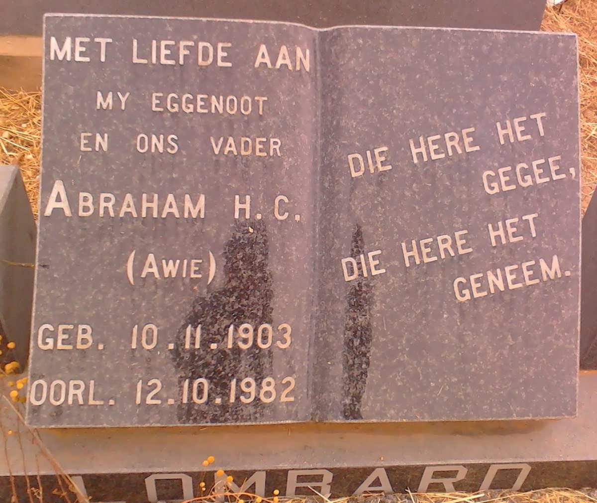 LOMBARD Abraham H.C. 1903-1982