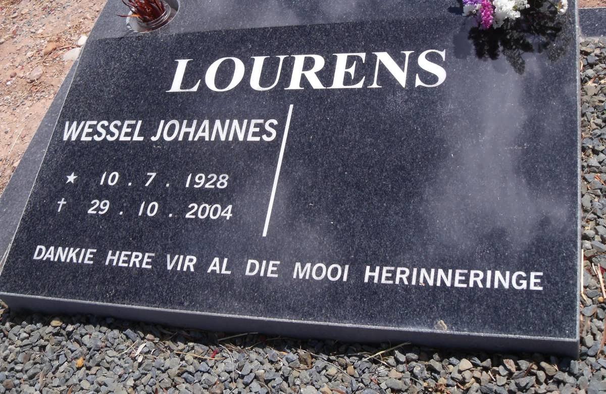 LOURENS Wessel Johannes 1928-2004