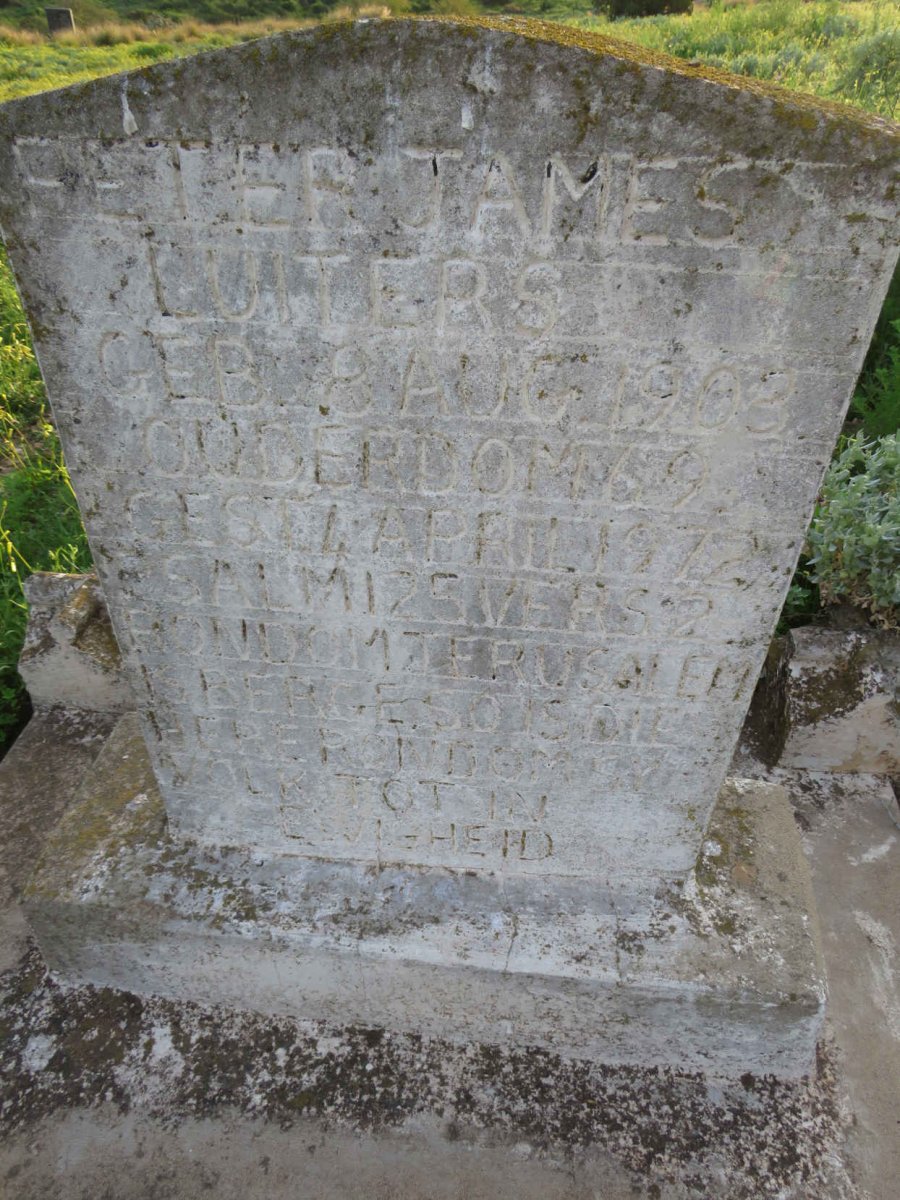 LUITERS Peter James 1903-1972