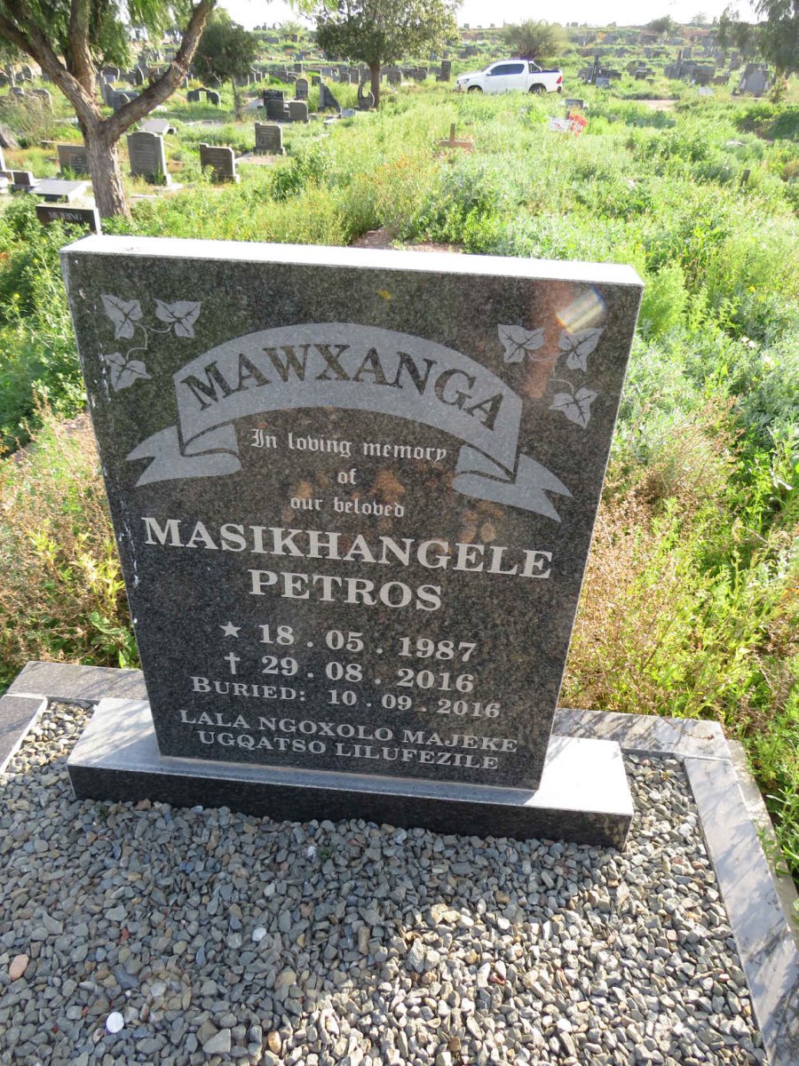 MAWXANGA Masikhangele Petros 1987-2016