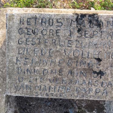 MALAN Petrus 1942-1962
