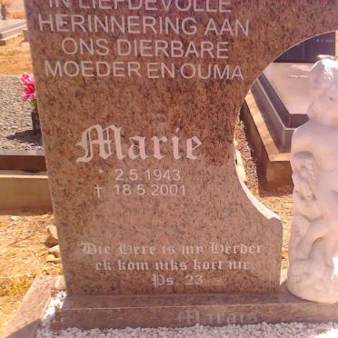 MARAIS Marie 1943-2001