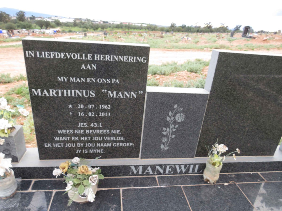 MANEWIL Marthinus 1962-2013