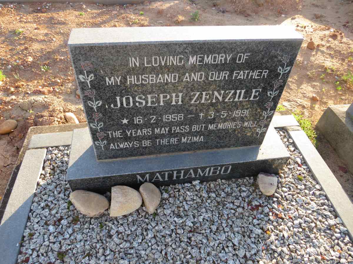 MATHAMBO Joseph Zenzile 1958-1991