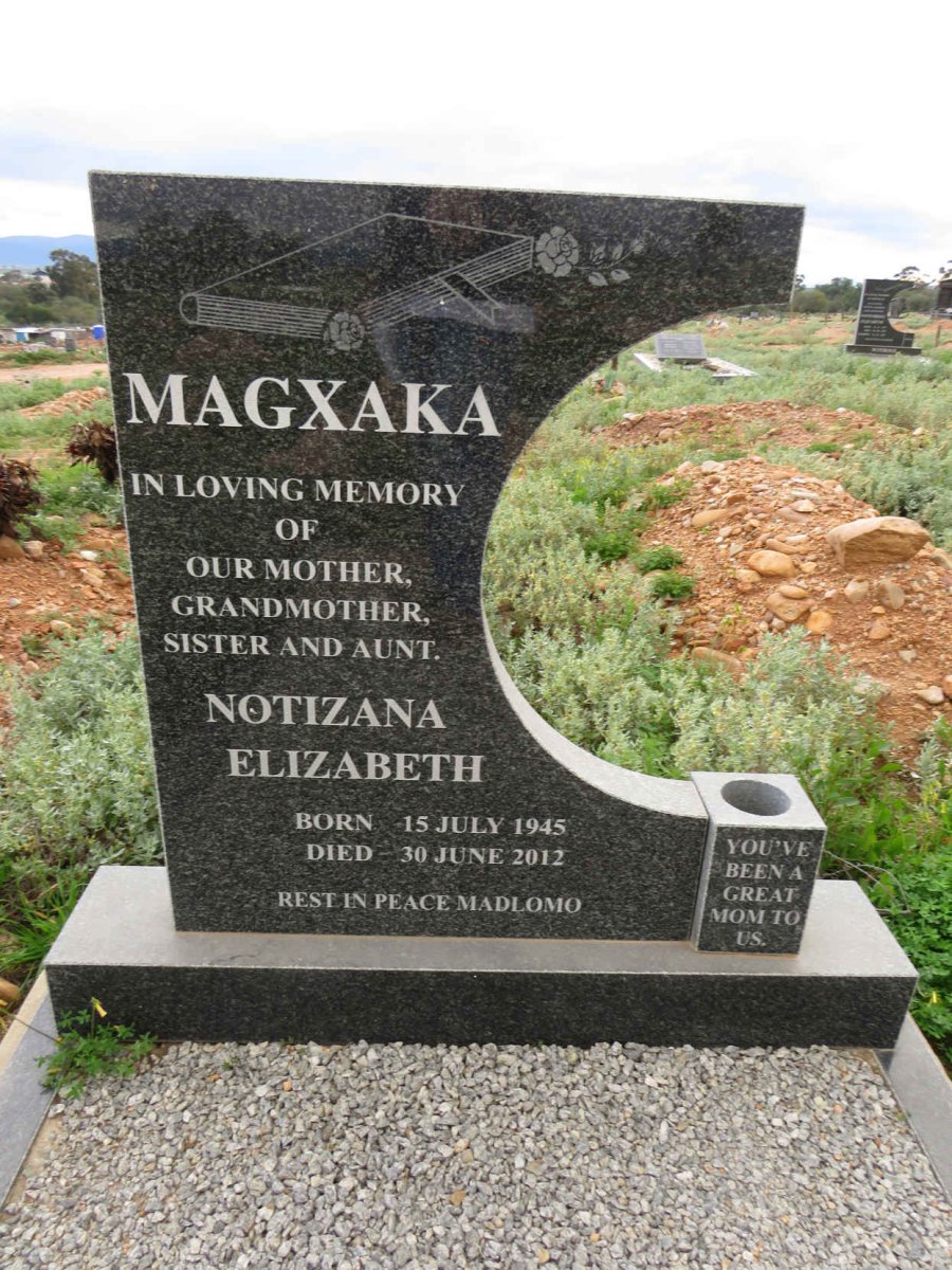 MAGXAKA Notizana Elizabeth 1945-2012