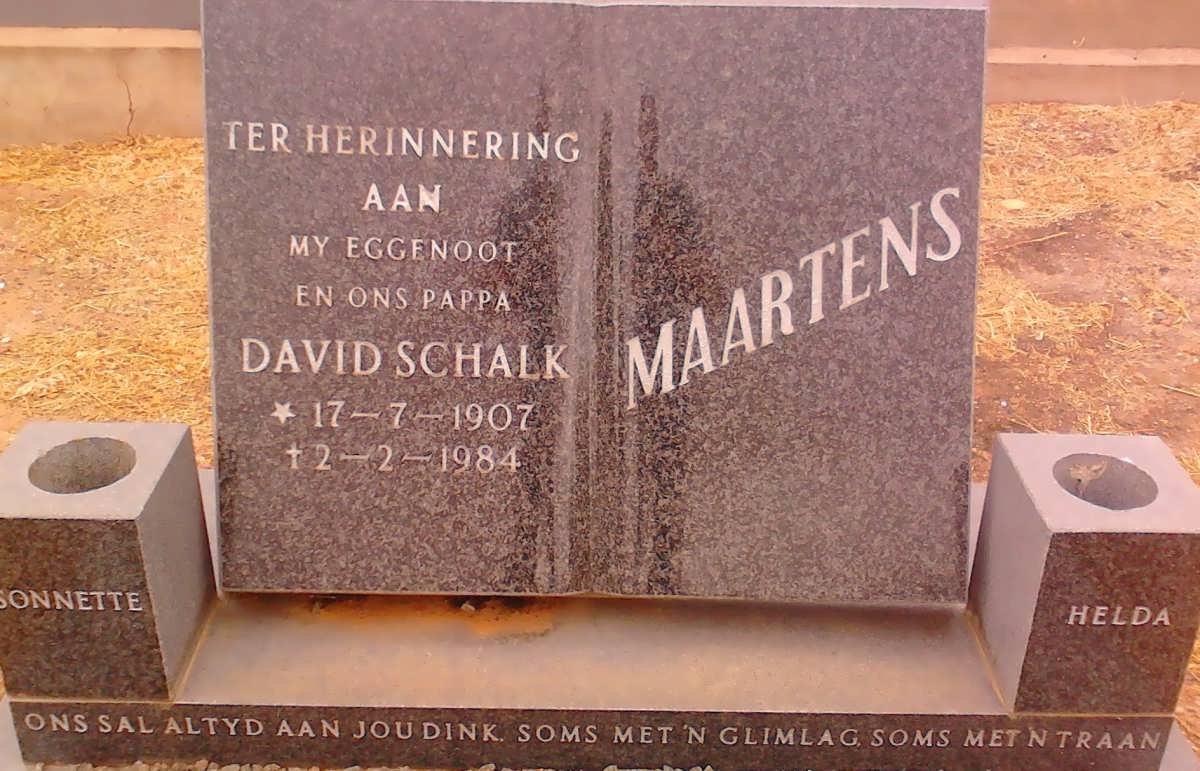 MAARTENS David Schalk 1907-1984