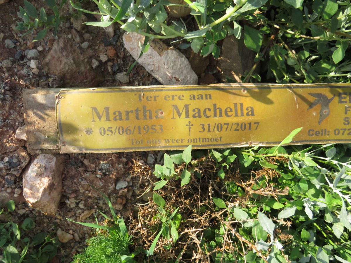 MACHELLA Martha 1953-2017
