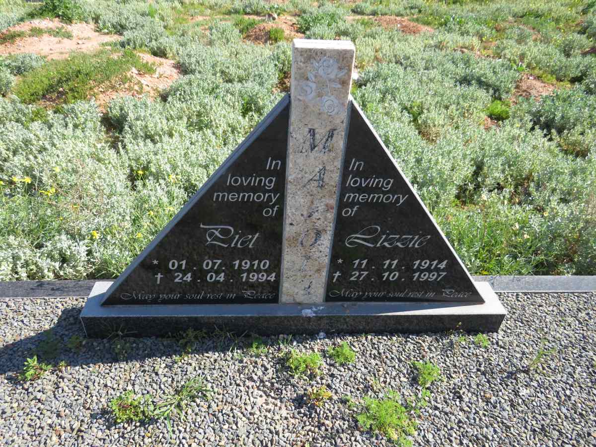 MAJOLA Piet 1910-1994 & Lizzie 1914-1997