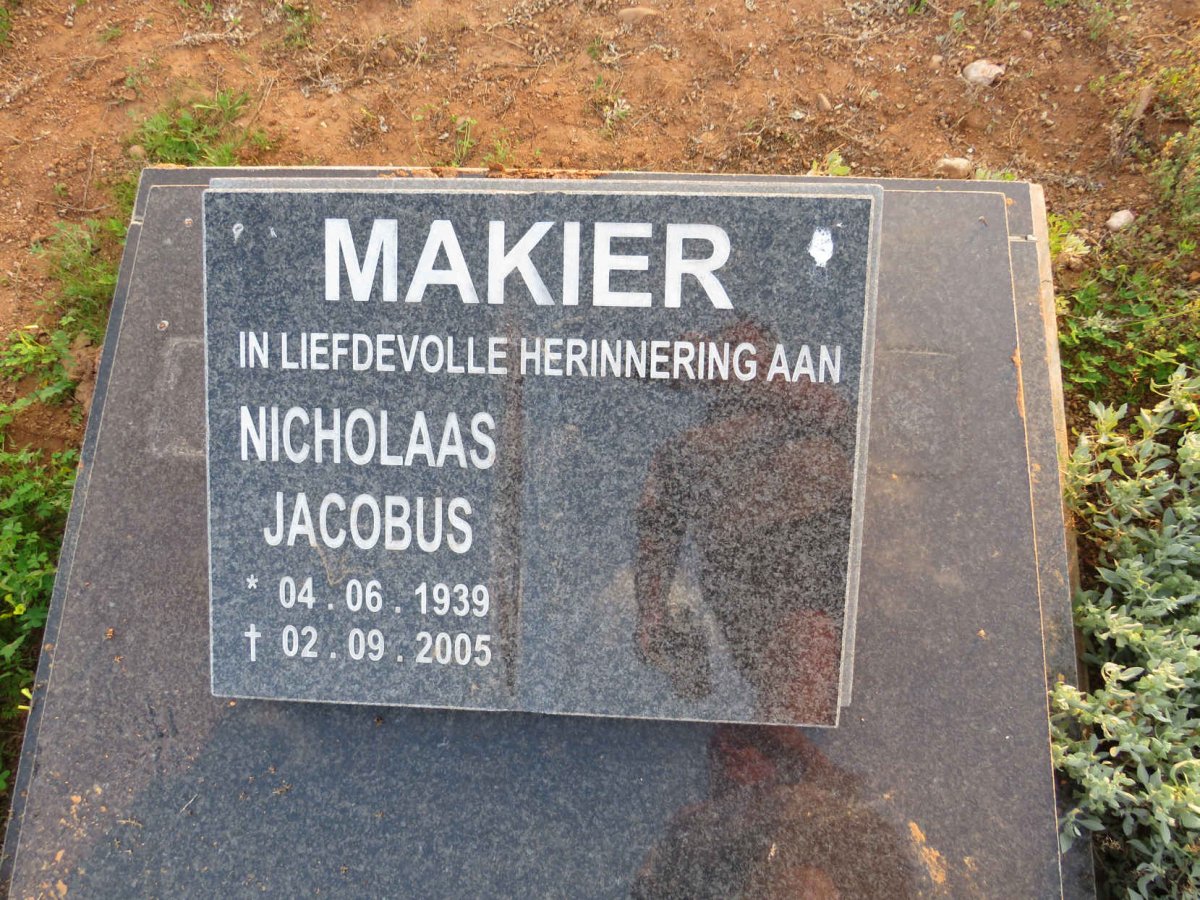 MAKIER Nicholaas Jacobus 1939-2005