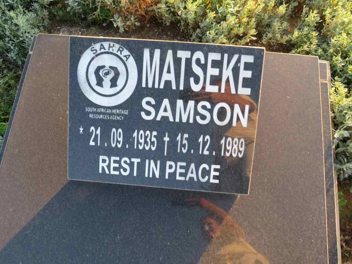 MATSEKE Samson 1935-1989