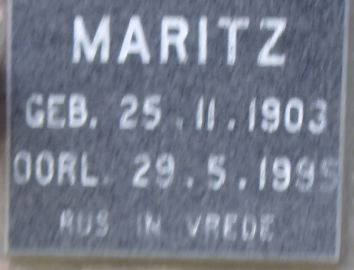 MARITZ ? 1903-1995