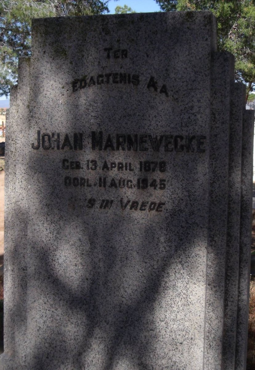 MARNEWECKE Johan 1878-1945