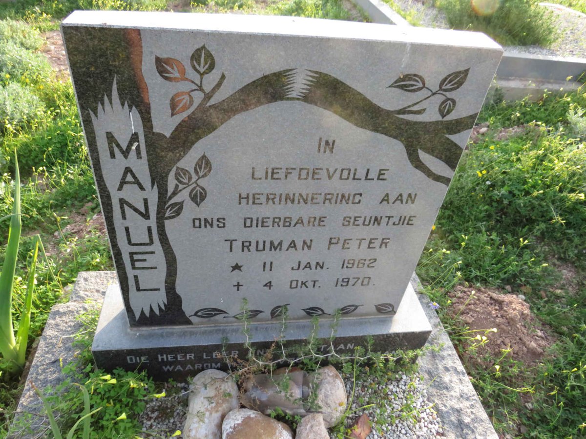 MANUEL Truman Peter 1962-1970