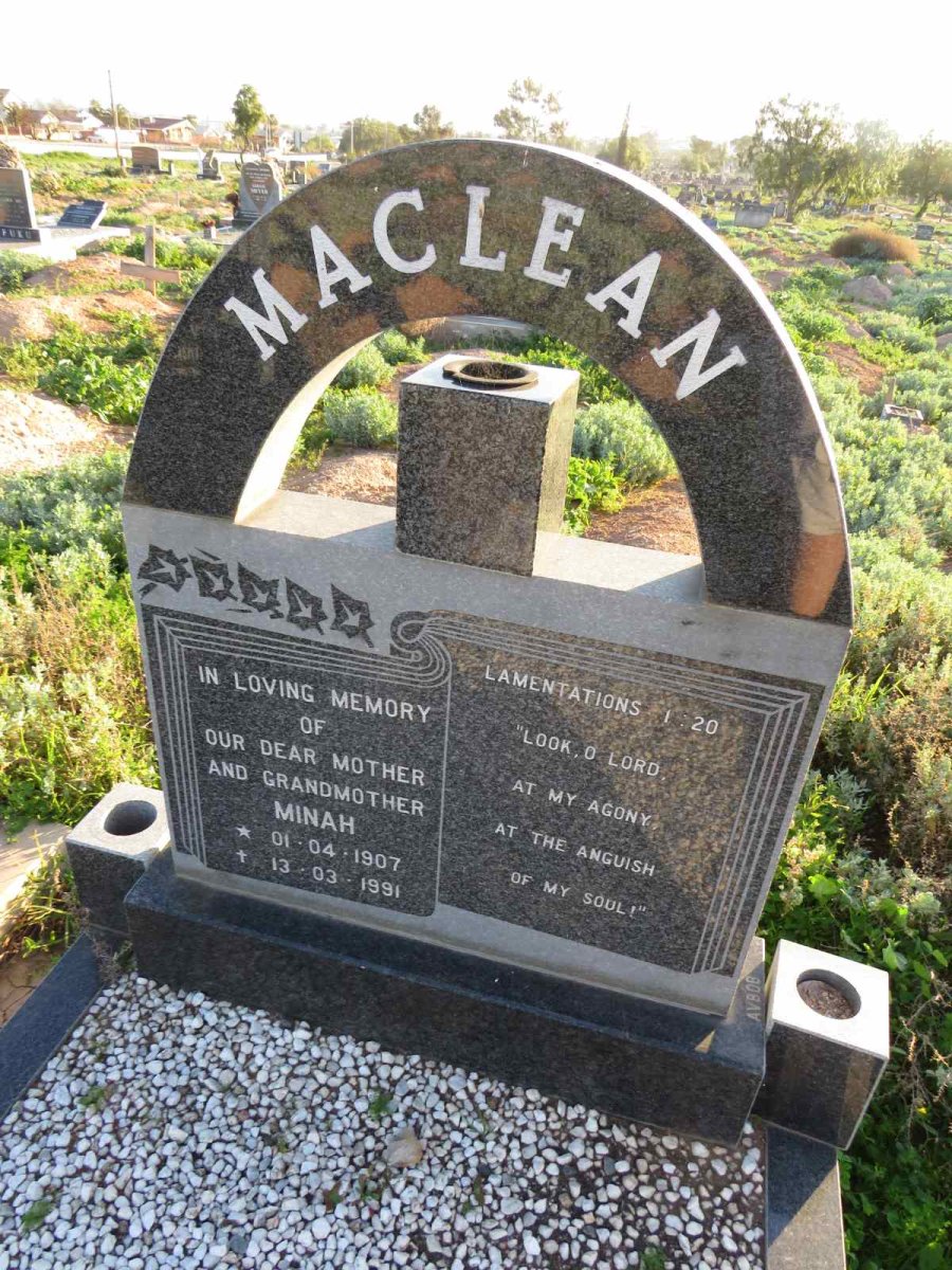 MACLEAN Minah 1907-1991