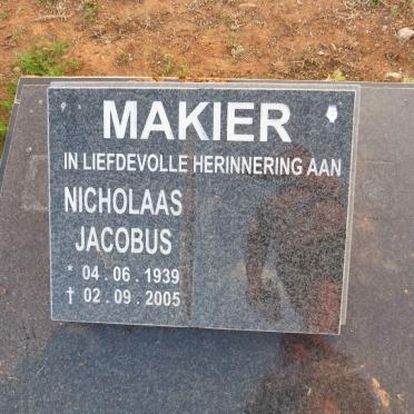 MAKIER Nicholaas Jacobus 1939-2005