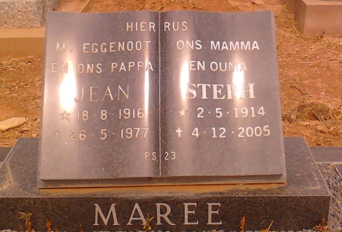 MAREE Jean 1916-1977 &amp; Steph 1914-2005