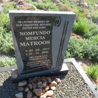 MATROOS Nomfundo Mercia 1977-2008