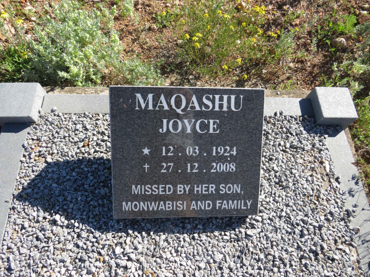 MAQASHU Joyce 1924-2008