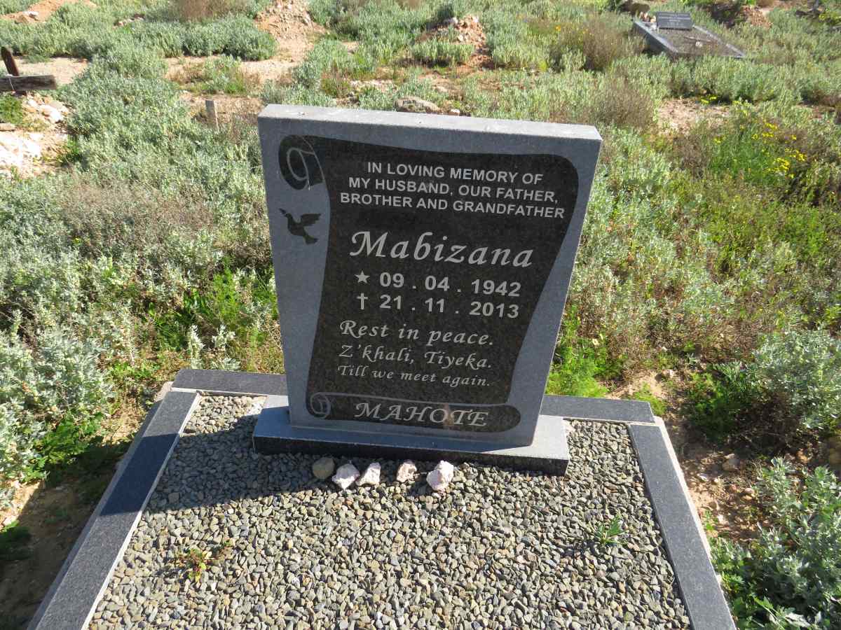MAHOTE Mabizana 1942-2013