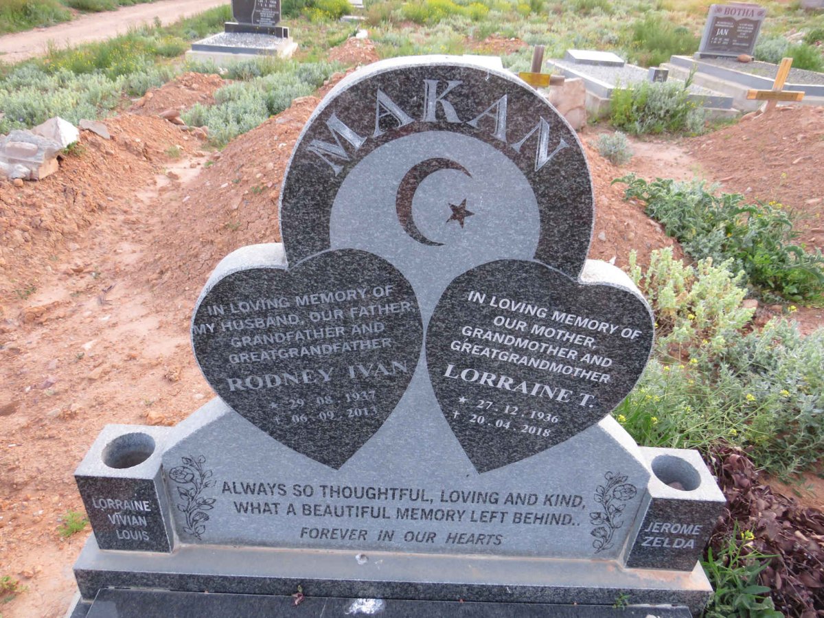 MAKAN Rodney Ivan 1937-2013 & Lorraine T. 1936-2018