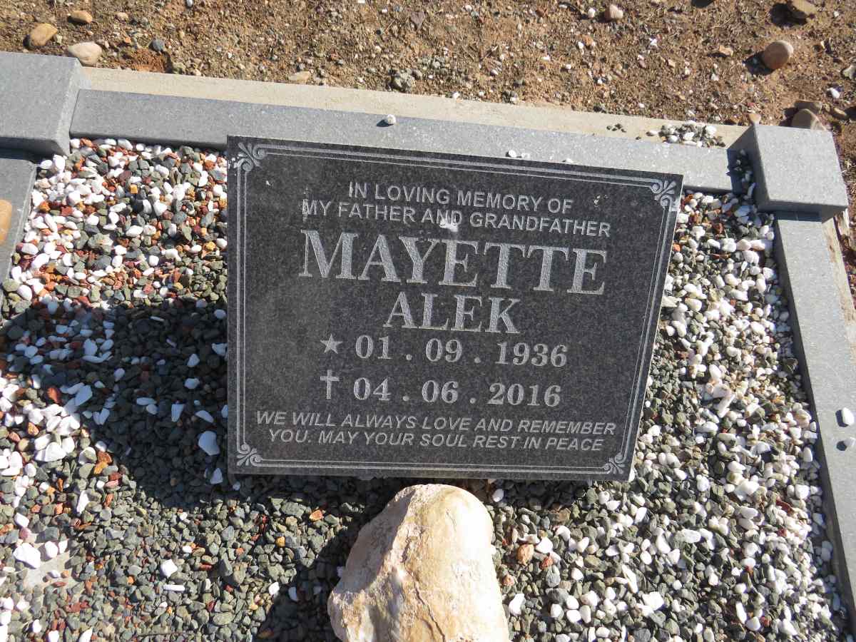 MAYETTE Alek 1936-2016