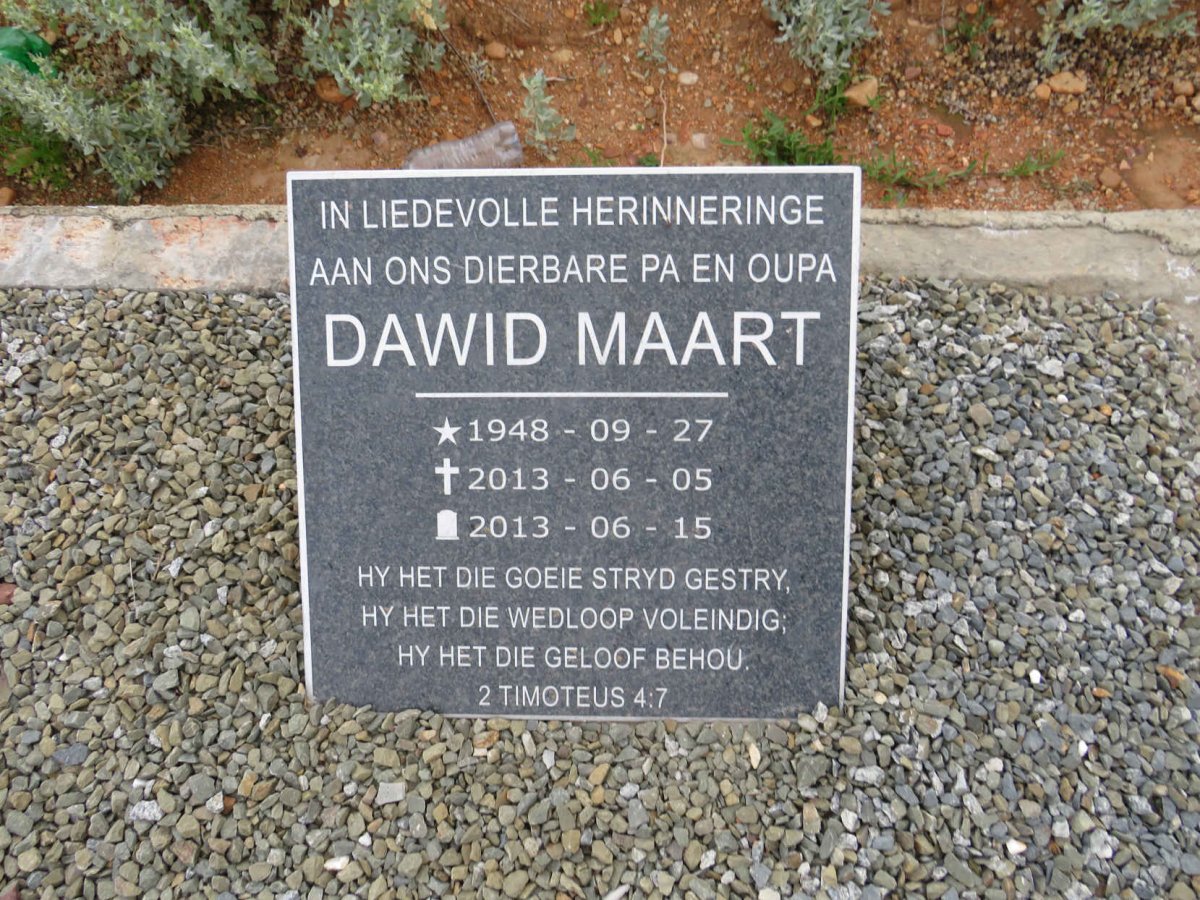 MAART Dawid 1948-2013