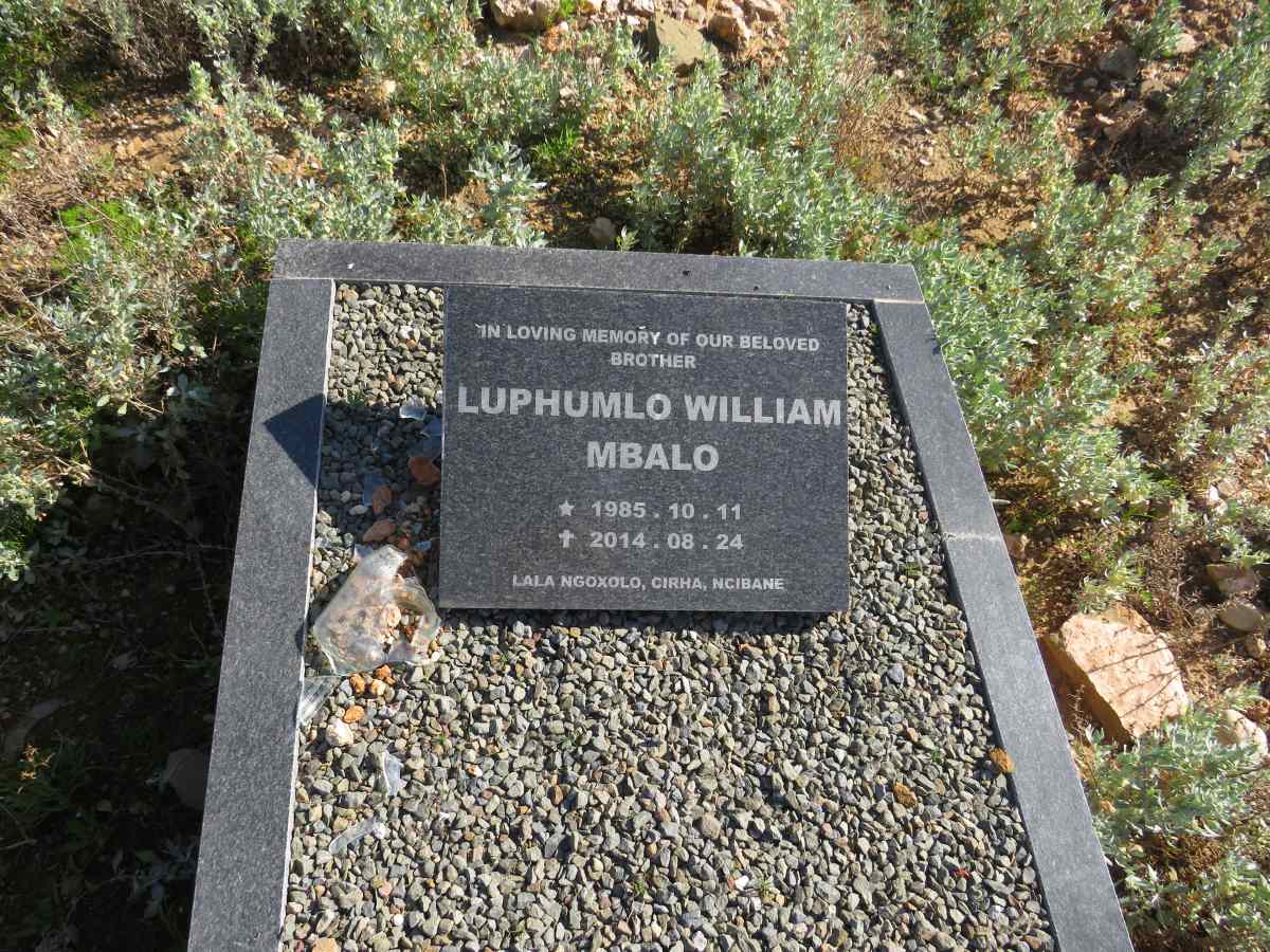 MBALO Luphumlo William 1985-2014