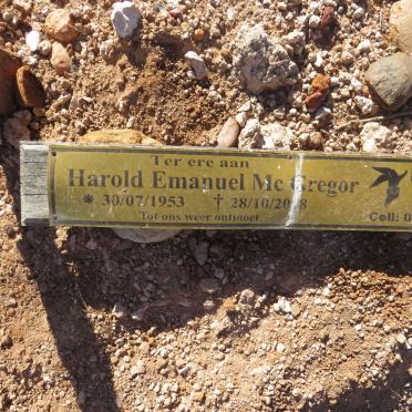 MCGREGOR Harold Emanuel 1953-2018