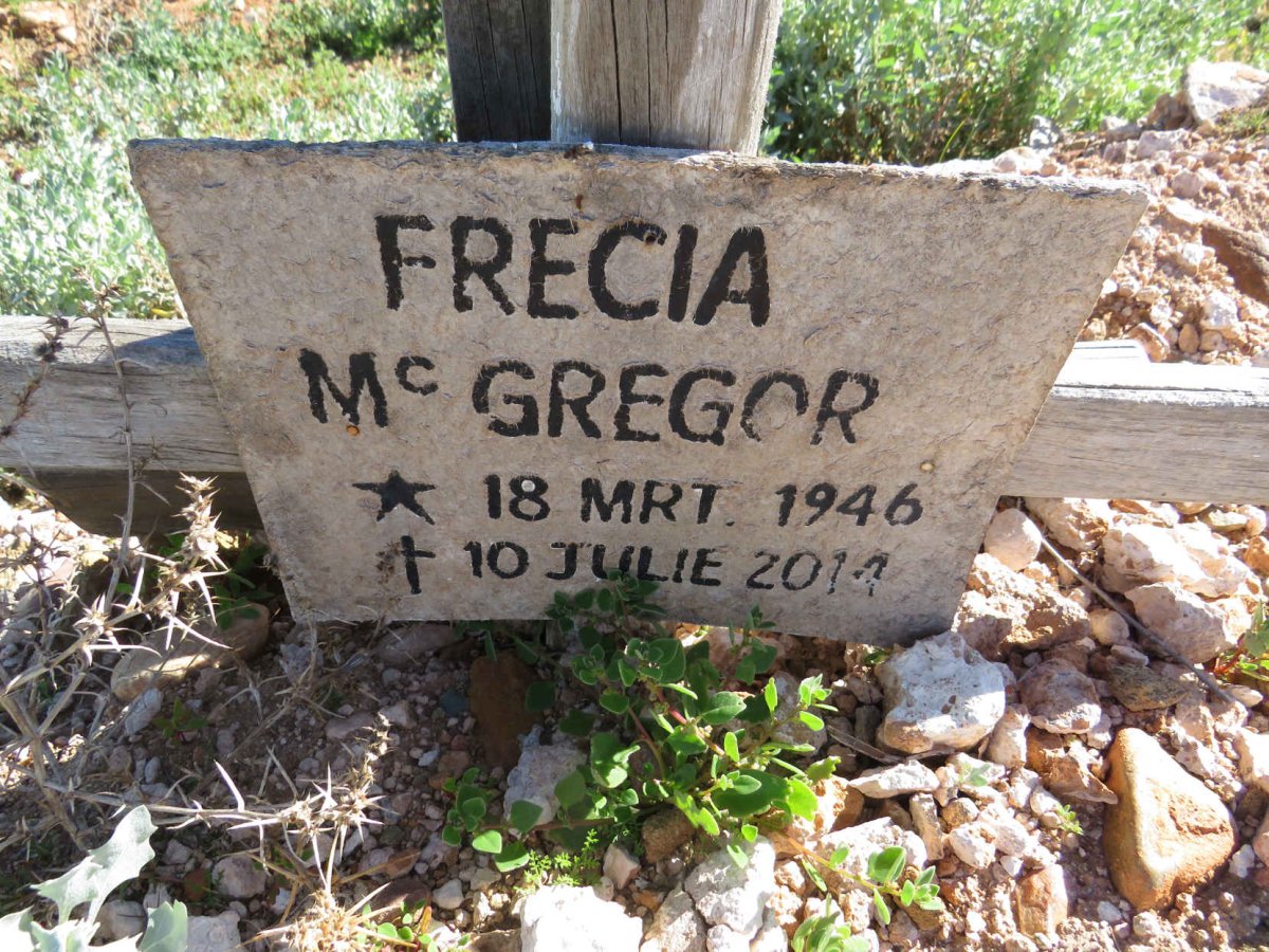MCGREGOR Frecia 1946-2014