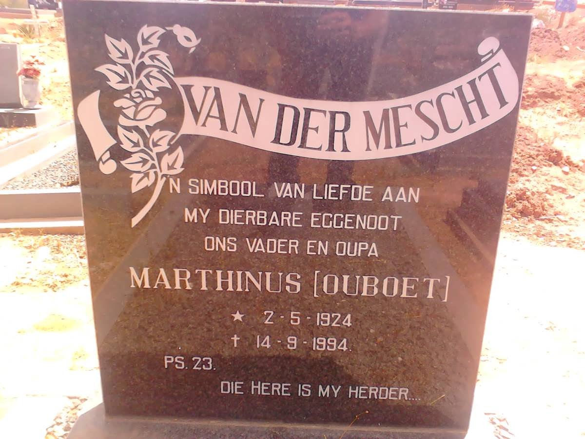 MESCHT Marthinus, van der 1924-1994