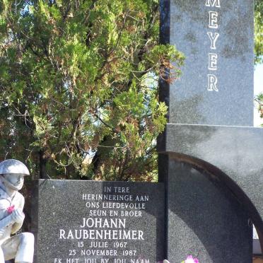 MEYER Johann Raubeheimer 1967-1987