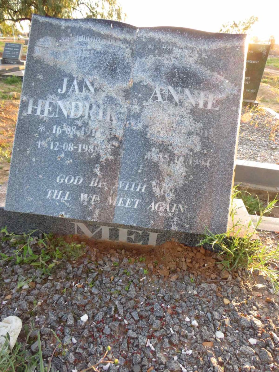 MEI Jan Hendrik 1916-1988 & Annie 1913-1994