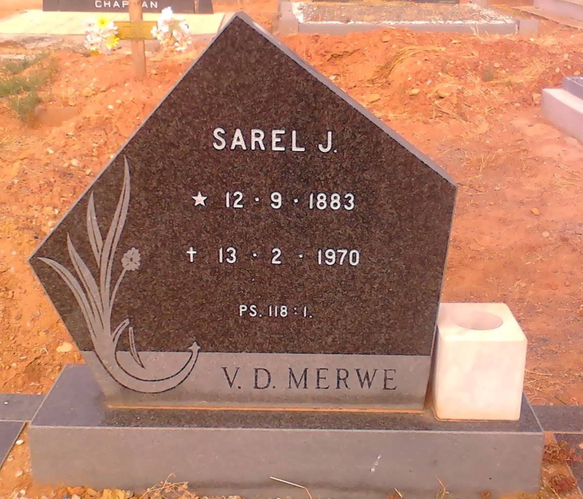 MERWE Sarel J., van der 1883-1970
