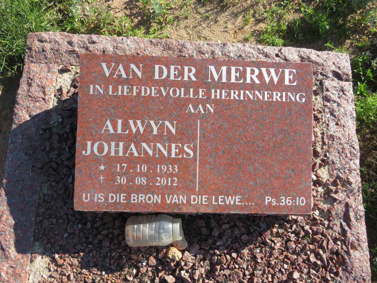 MERWE Alwyn Johannes, van der 1933-2012