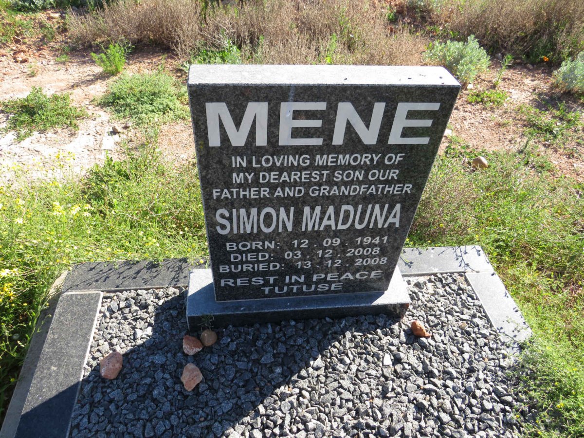 MENE Simon Maduna 1941-2008